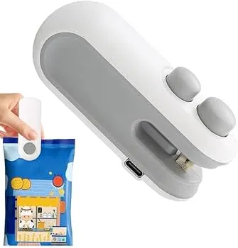 Portable Mini Sealing Machine, Handheld Packet Sealer for Food, Snacks, Chips, Fresh Storage, Plastic Bags Sealing Machine,