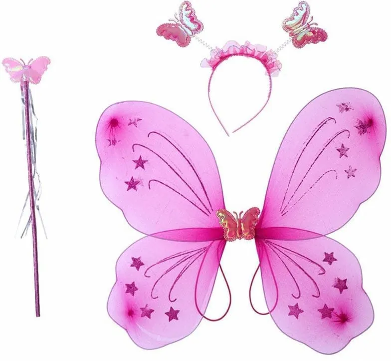 Pink Fairy Butterfly Wings