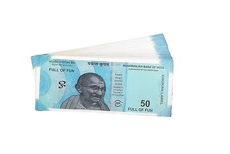 Educational Fake Currency Notes for Kids, 100 Pieces, Learning Toy Money